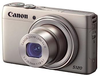 【中古】（人並み外れたに好いたらしい）Canon デジタル写真機 PowerShot S120(しろがね色) F値1.8 広角24粍 光学5倍望遠レンズ PSS120(SL)