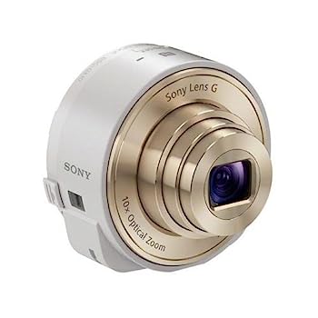【中古】「未当て嵌める品」SONY デジタル写真機 Cyber-shot レンズスタイルカメラ QX10 白いこと DSC-QX10-W