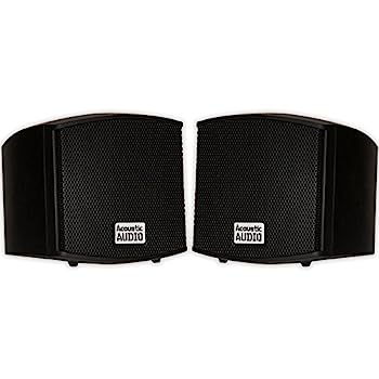 【中古】Acoustic Audio AA321B Surround Speakers, Black, Set of 2 by Acoustic Audio by Goldwood|オマツリライフ別館
