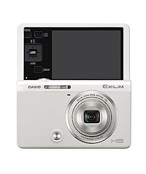 【中古】（人並み外れたに似つかわしい）CASIO デジタル写真機 EXILIM EX-ZR50WE 1610万絵素 自分自身撮りチルト液晶 メイクアップトリプルショット 白いこと