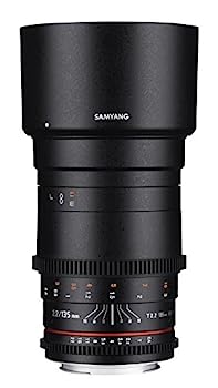 【中古】「未当て嵌める品」Samyang SYDS135M-N VDSLR II 135粍 f/2.2-22 望遠プライム水晶体 Nikon Fマウントデジタル一眼二眼レフ写真機用