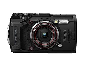 【中古】「未当て嵌める品」OLYMPUS デジタル写真機 Tough TG-6 黒いこと 1200万絵素CMOS F2.0 15m 雨合羽 100kgf耐荷重 GPS 内蔵Wi-Fi TG-6BLK