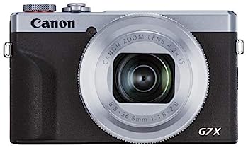 【中古】「未使用品」Canon コンパクトデジタルカメラ PowerShot G7 X Mark III シルバー 1.0型センサー/F1.8レンズ/光学4.2倍ズーム PSG7XMARKIIISL