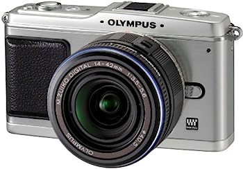 【中古】OLYMPUS ミラーレス一眼 E-P1 レンズキット シルバー E-P1 LKIT-SLV|オマツリライフ別館