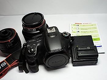 【中古】SONY ミラーレス一眼 α58 ダブルズームレンズキット DT 18-55mm F3.5-5.6 SAM ＩＩ＋DT 55-200mm F4-5.6 SAM付属 SLT-A58Y