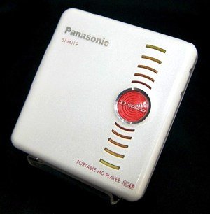【中古】Panasonic パナソニック SJ-MJ19-W 白いこと 携帯型MD電気蓄音機 MDLP相応う （MD生まれ変わり専用機/MDウォークマン）
