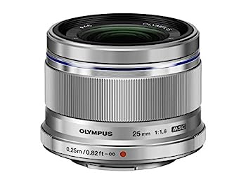 【中古】OLYMPUS M.ZUIKO DIGITAL 25mm F1.8 シルバー マイクロフォーサーズ用 単焦点レンズ