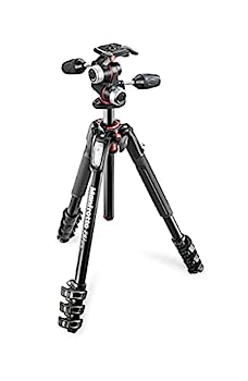 【中古】「未当てはめる品」Manfrotto 労働者階級三脚 190つづき物 軽銀 4段 + RC2付3Way雲台一揃いの道具 MK190XPRO4-3W