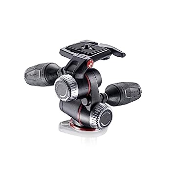 【中古】（非常に良い）Manfrotto 3ウェイ雲台 XPRO3ウェイ雲台 クイックリリースプレート付属 最大耐荷重8kg 自重1kg コンパクトに持ち運べるリトラクタブルレバー フ｜オマツリライフ別館