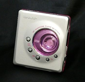 【中古】「非常に良い」SHARP シャープ MD-ST700-P ピンク ポータブルミニディスクプレーヤー MDLP対応 (ポータブルMDプレーヤー/MD再生専用機/MDウォークマン)