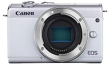 【中古】「ほぼ新品」Canon ミラーレス一眼カメラ EOS M200 ボディー ホワイト EOSM200WH-BODY