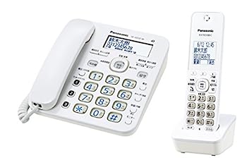 【中古】「非常に良い」パナソニック RU・RU・RU デジタルコードレス電話機 子機1台付き 1.9GHz DECT準拠方式 ホワイト VE-GD32DL-W