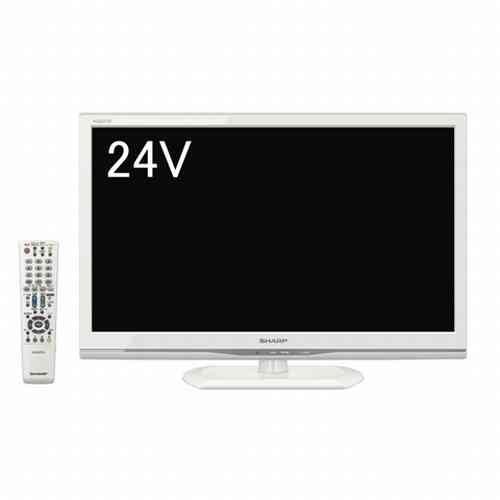 【中古】シャープ 24V型 ハイビジョン 液晶テレビ シャープ(SHARP) ホワイト AQUOS LC-24K9W｜オマツリライフ別館 14,728円