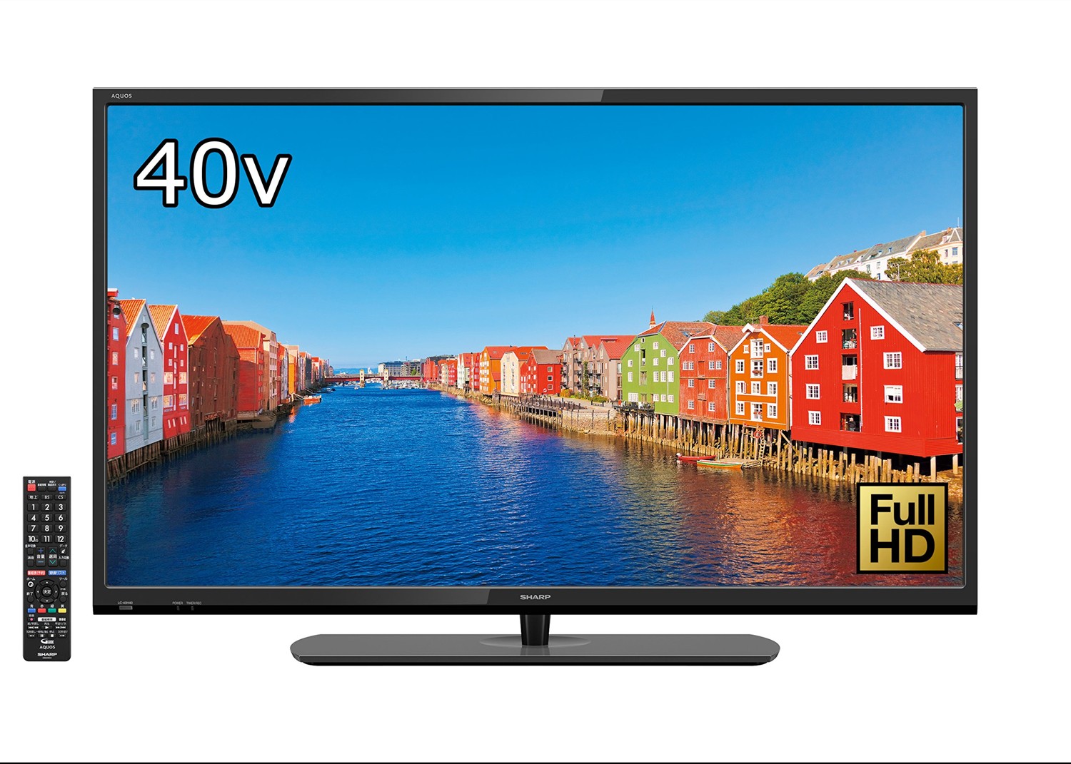 【中古】シャープ 40V型 AQUOS フルハイビジョン シャープ(SHARP) 液晶テレビ リッチカラ—テクノロジー搭載 外付HDD対応(裏番組録画) LC-40H40|オマツリライフ別館