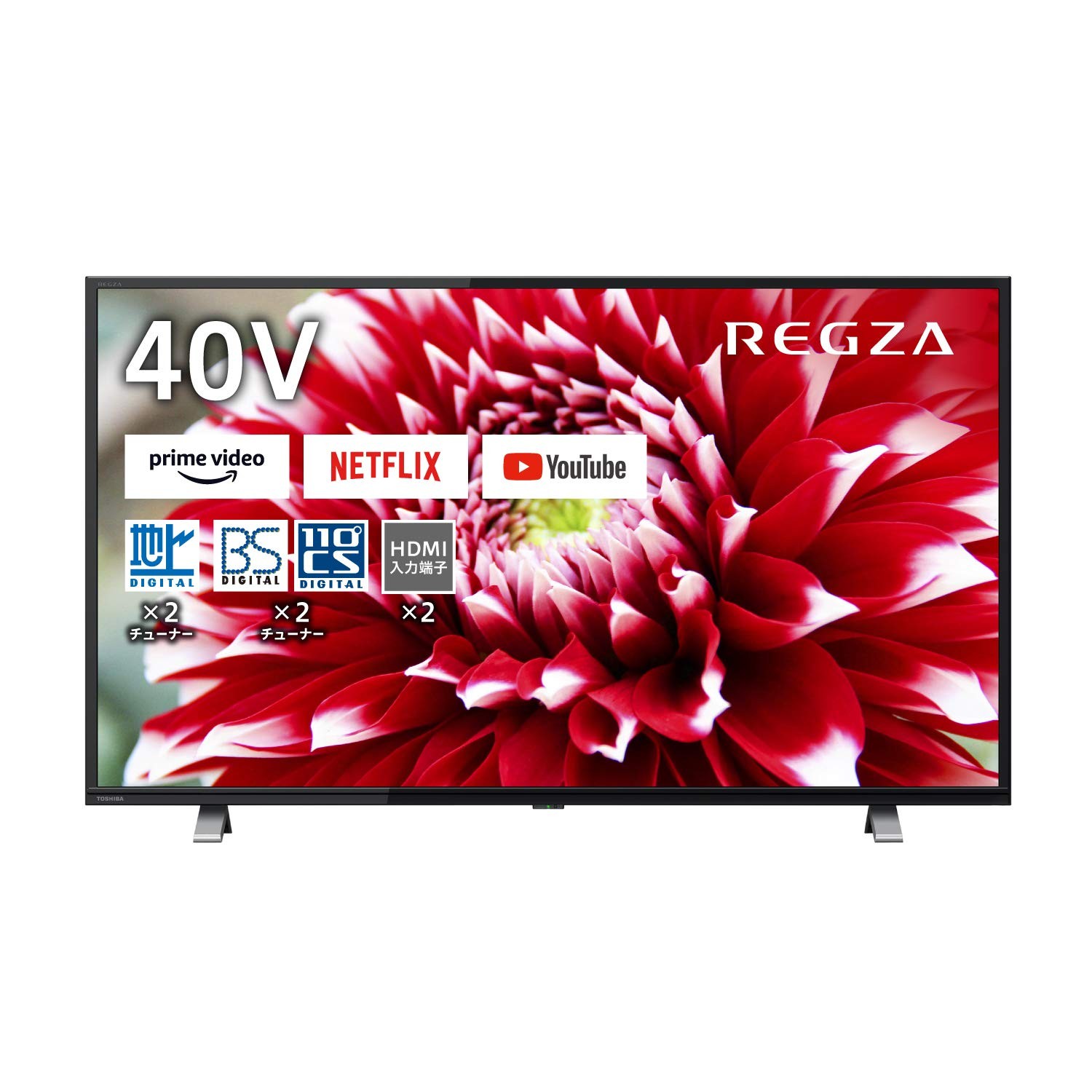 【中古】REGZA 40V型 液晶テレビ レグザ 40V34 レグザ(Regza) フルハイビジョン 外付けHDD 裏番組録画 ネット動画対応(2020年モデル)|オマツリライフ別館