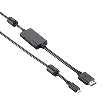 【中古】「未当て嵌める品」ELECOM MHL3.0うつり変わり有線テレビ 2.0m 黒いこと MPA-MHL3固定ディスク20BK