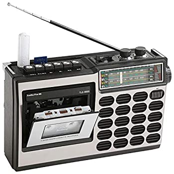 【中古】とうしょう ラジカセ (AM/FMラジオ (ワイドFM対応)) 高感度集音内蔵マイク付き 再生機能 録音機能 ブラック TLS-8800｜オマツリライフ別館 8,346円