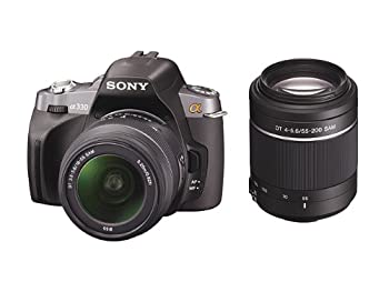 【中古】ソニー SONY デジタル一眼レフカメラ α330 ダブルズームレンズキット ブラック DSLRA330Y 48,535円