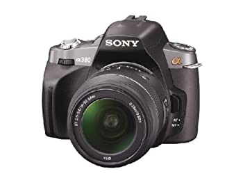 【中古】ソニー SONY デジタル一眼レフカメラ α380 ズームレンズキット ブラック DSLRA380L|オマツリライフ別館