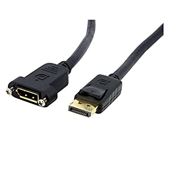 【中古】「ほぼ新品」StarTech.com 91珊 20いの一番DisplayPort取りひろげる有線テレビ ダイアログボックスマウント型 雄/刃針 DPPNLFM3