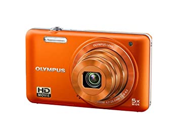 【中古】「非常に良い」OLYMPUS デジタルカメラ VG-145 オレンジ 1400万画素 広角26mm 光学5倍ズーム 3.0型液晶 VG-145 ORG|オマツリライフ別館