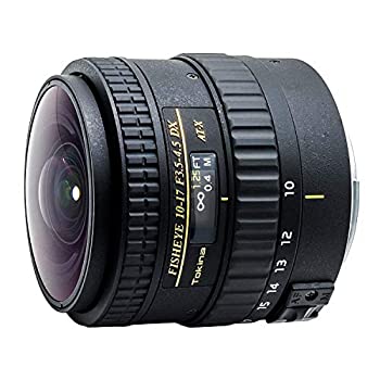 【中古】「ほぼ新品」Tokina 魚眼望遠レンズ AT-X 107 AF DX NH Fisheye 10-17粍 F3.5-4.5 (IF) キヤノン用 フルサイズ相応う ボンネットなし手合い