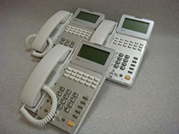 【中古】「非常に良い」日本電信電話 GX-(18)STEL-(2)(W）3台セット NTT αGX 18ボタン標準スター電話機 ビジネスフォン