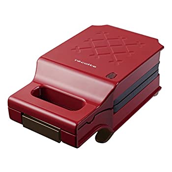【中古】「未使用品」レコルト プレスサンドメーカー キルト レッド RPS-1