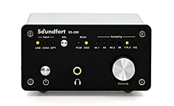【中古】「非常に良い」Soundfort DS-200: ハイパフォーマンスUSB DAC（32bit/192kHz DSD5.6MHz対応／多彩なデジタル入出力）高音質ヘッドフォンアンプ搭載
