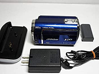 【中古】JVCケンウッド ビクター ハードディスクビデオカメラ Everio エブリオ ロイヤルブルー GZ-MG330-A｜オマツリライフ別館