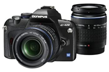 【中古】「非常に良い」OLYMPUS デジタル一眼レフカメラ E-420 ダブルズームキット E-420WKIT