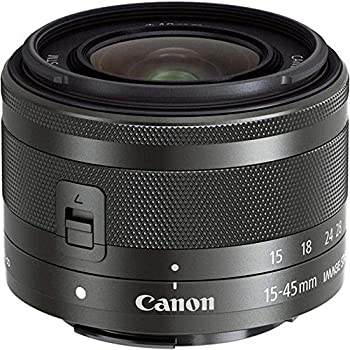 【中古】「未使用品」Canon 標準ズームレンズ EF-M15-45mm F3.5-6.3IS STM(グラファイト) ミラーレス一眼対応 EF-M15-45ISSTM
