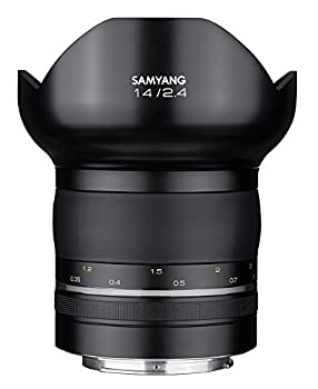 【中古】「ほぼ新品」SAMYANG 単焦点広角レンズ XP 14mm F2.4 マニュアルフォーカス ニコンF AE用 電磁絞り対応 フルサイズ対応