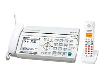 パナソニック おたっくす デジタルコードレスFAX 子機1台付き ホワイト KX-PW520DL-W(中古品) b002j7ixk6.jpg
