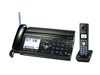 【中古】パナソニック おたっくす デジタルコードレスFAX 子機1台付き ブラック KX-PW521XL-K｜オマツリライフ別館