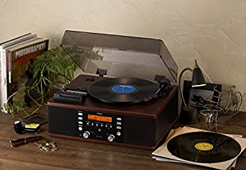 【中古】「未使用品」TEAC ターンテーブル/カセットプレーヤー付CDレコーダー LP-R520(WA)