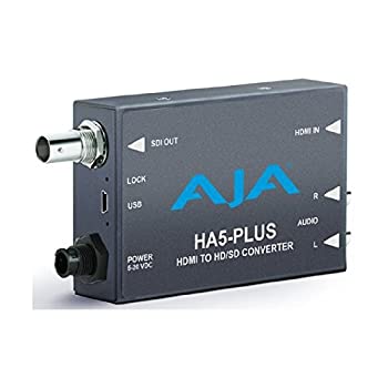 【中古】Aja ha5-plus HDMI to 3?G - SDI mini-converter、受け支える8?CHのHDMI埋め込みオーディオ