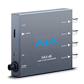 【中古】「ほぼ新品」Aja ha5???4?K 4?K HDMI to SDI mini-converter 4?K