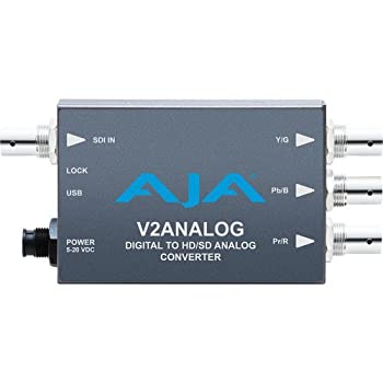 【中古】（非常に良い）Aja v2analog HD/sd-sdi toコンポーネント/コンポジットアナログmini-converter
