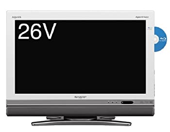 【中古】「非常に良い」シャープ 26V型 液晶 テレビ AQUOS LC-26DX2-W ハイビジョン ブルーレイレコーダー内蔵 2009年モデル