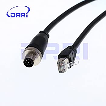 【中古】「ほぼ新品」drri m12?a-code 8ピンオスto rj45イーサネットcat5eケーブルfor Cognex Industrialカメラ