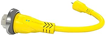 【中古】「非常に良い」Furrion FP5515-SY黄色50 Amp 125 / 250Vマリンピグテールアダプターコネクタ-15 Ampマリンプラグ