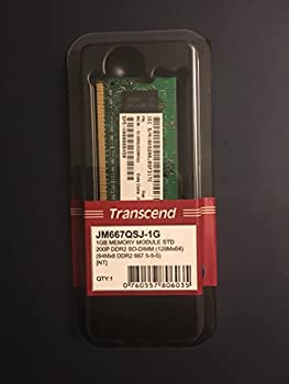【中古】Transcend 1GB JETRAM 200pin DDR2 667 SO-DIMM ノートブック用 JM667QSJ-1G