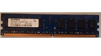 【中古】「ほぼ新品」Elpida 2GB 2Rx8 パソコン2-6400U-666 (EBE21UE8AFFA-8G-F)