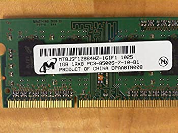 【中古】Micron mt8jsf12864hz-1g1?F1?1?GBノートブックSODIMM ddr3?pc8500?( 1066?) Unbuf 1.5?V 1rx8?204p 128?mx64?128?mx8｜オマツリライフ別館