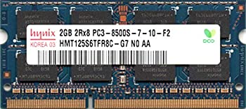 【中古】「非常に良い」hynix PC3-8500S (DDR3-1066) 2GB SO-DIMM 204pin ノートパソコン用メモリ 型番：HMT125S6TFR8C-G7 動作保証品