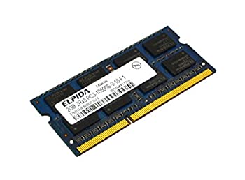 【中古】「未当て嵌める品」ELPIDA 2GB パソコン3-10600 DDR3-1333MHZ 204-PIN SODIMM 記憶装置モデュール EBJ21UE8BBS0-DJ-F