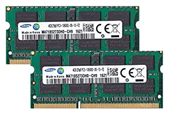 【中古】サムスン純正 PC3-10600(DDR3-1333) SO-DIMM 4GB×2枚組 1.5V 204pin メモリンゴブランドノートPC用メモリ mac&windows対応