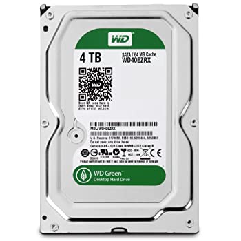 (非常に良い)WD 内蔵HDD Green 4TB 3.5inch SATA3.0(SATA 6 Gb s) 64MB Intellipower 2年保証 WD40EZRX