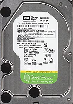 【中古】wd10eurs-630ab1、DCM dbrnht2mgb、Western Digital 1tb SATA 3.5ハードドライブ｜オマツリライフ別館